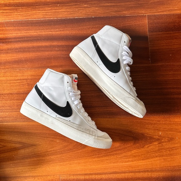 Nike White and Black High-Tops - Picture 2 of 4